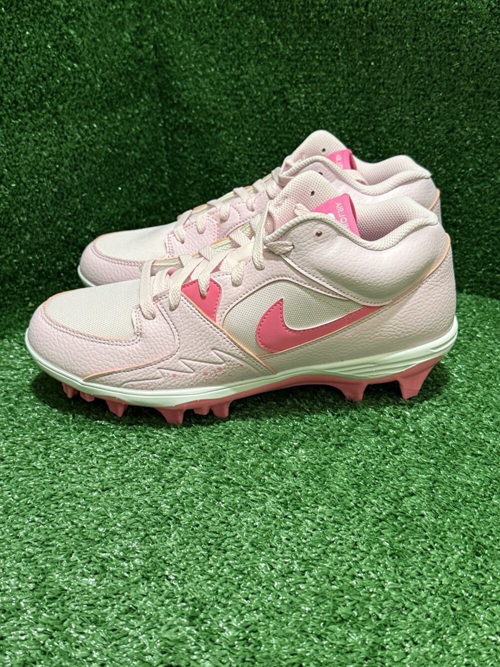 Air Jordan Stadium 90 Low TD Football Cleats Pink Nike Mens Size 11 New